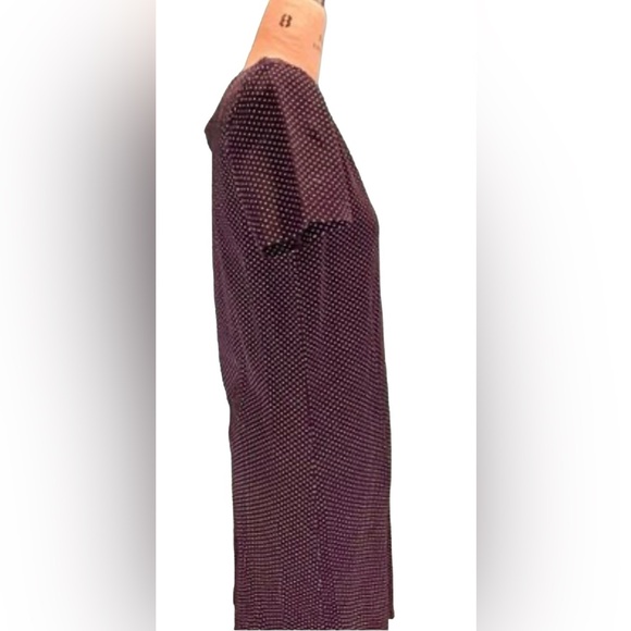 NWT Johnny Lambs Cotton Short Sleeve Navy and White Polka Dot Dress Size Large - Picture 2 of 10